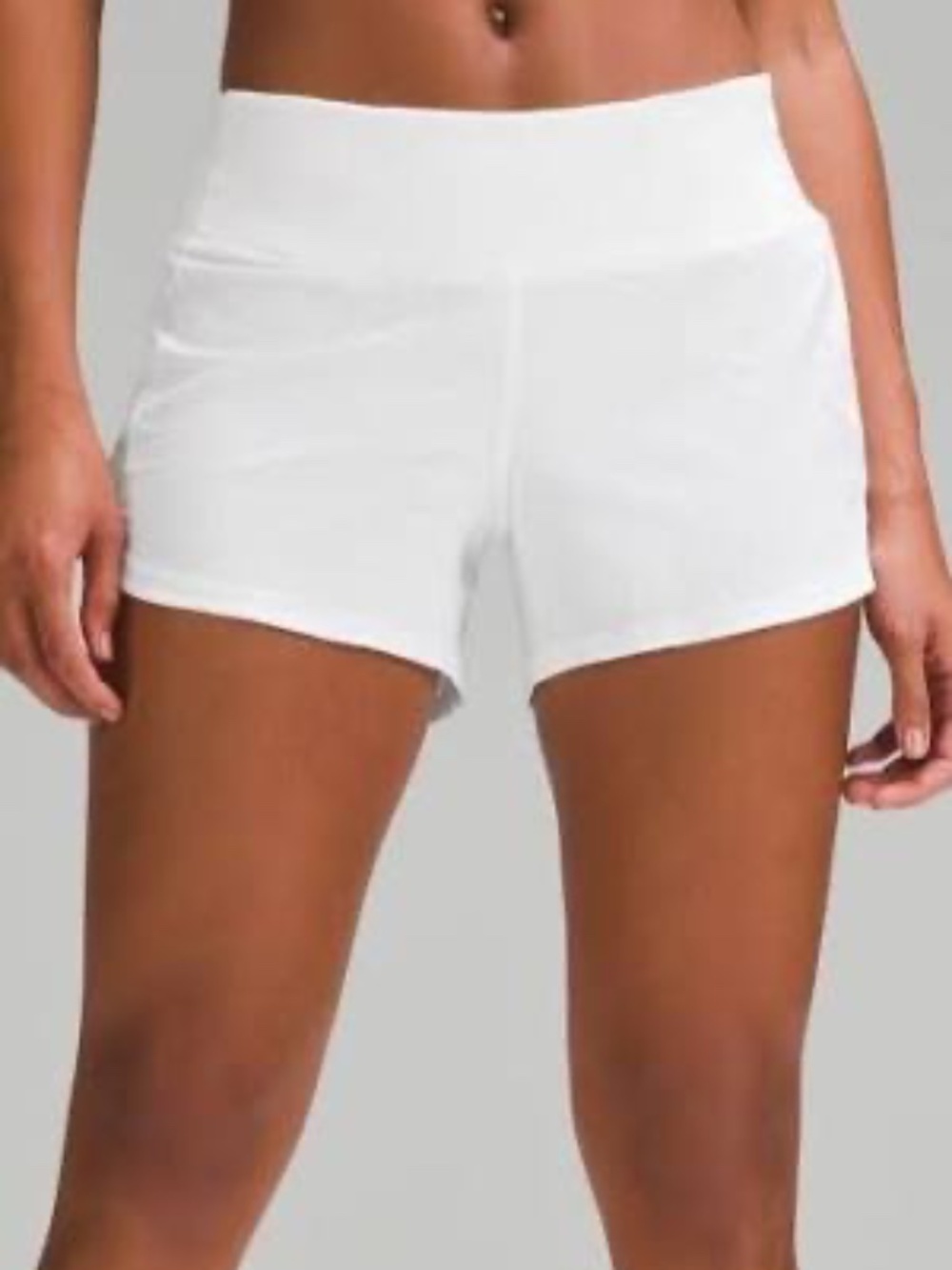 Lululemon Speed Up High-Rise Short 4", Size 12 (white)